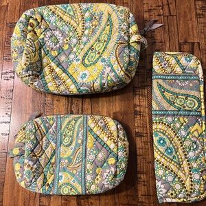 Vera Bradley Cosmetic Bags with Curling/Flat Iron Holder